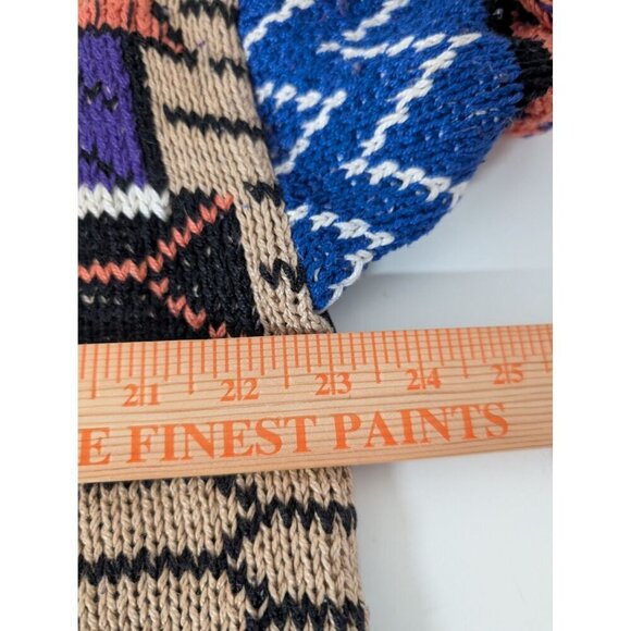 Alfonso Pozo for Globetrotter Hand Knit Cardigan Womens Size XL Tribal Ethnic - Picture 12 of 13